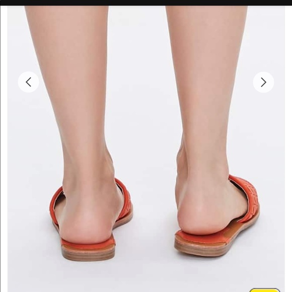 Forever 21 woven pattern square toe sandals - Picture 5 of 9